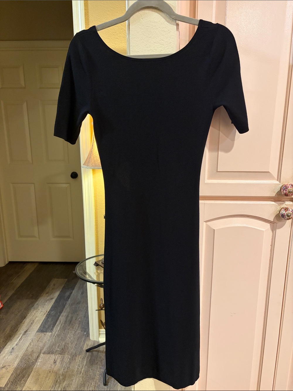 Theory Narlissa prosecco dress. With a cut out in the back.